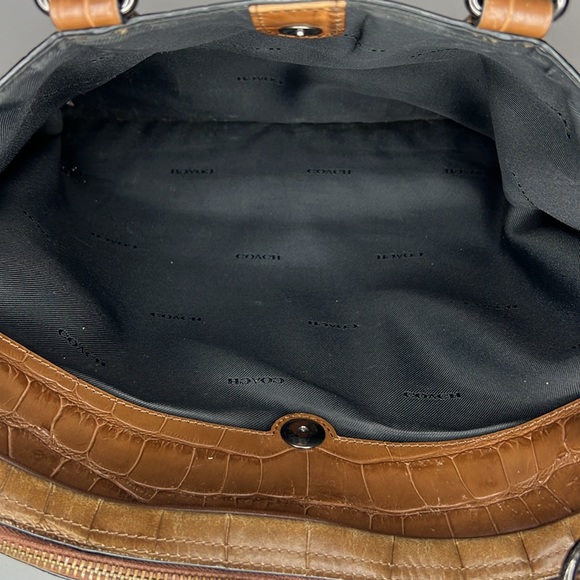 Coach Brown Metro Briefcase Croc
Embossed Leather. - Picture 12 of 16